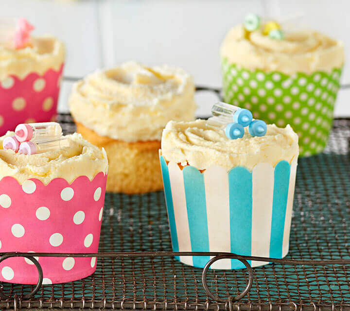 Baby Shower food ideas - Pretty Cupcakes