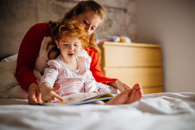Reading with mum - Toddler Activities